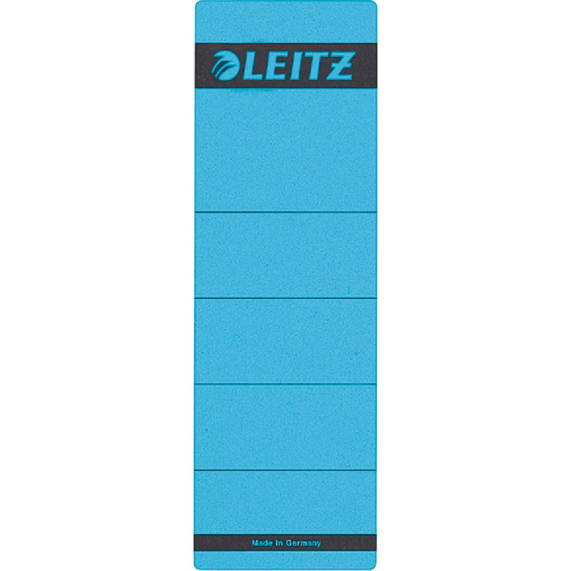 LEITZ Rückenschilder 1642, selbstklebend, für Rückenbreite 80 mm, kurz - blau