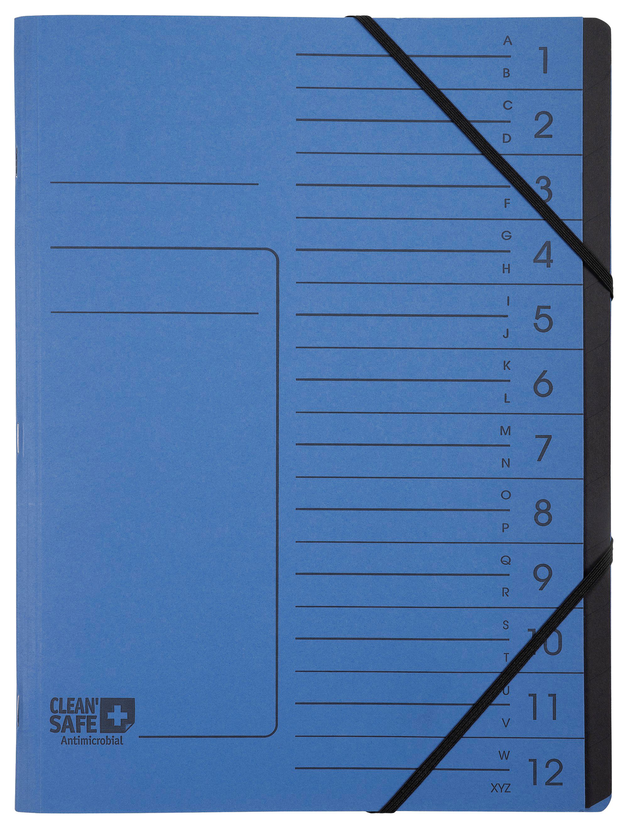 Exacompta Ordnungsmappe CLEAN` SAFE, blau, hygienische Ablage