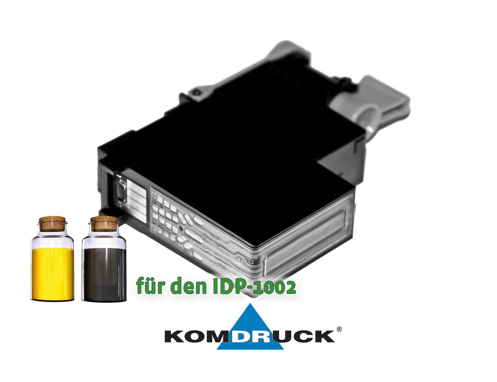 KOMDRUCK IDP-1002 - Druckkopf Black/Yellow