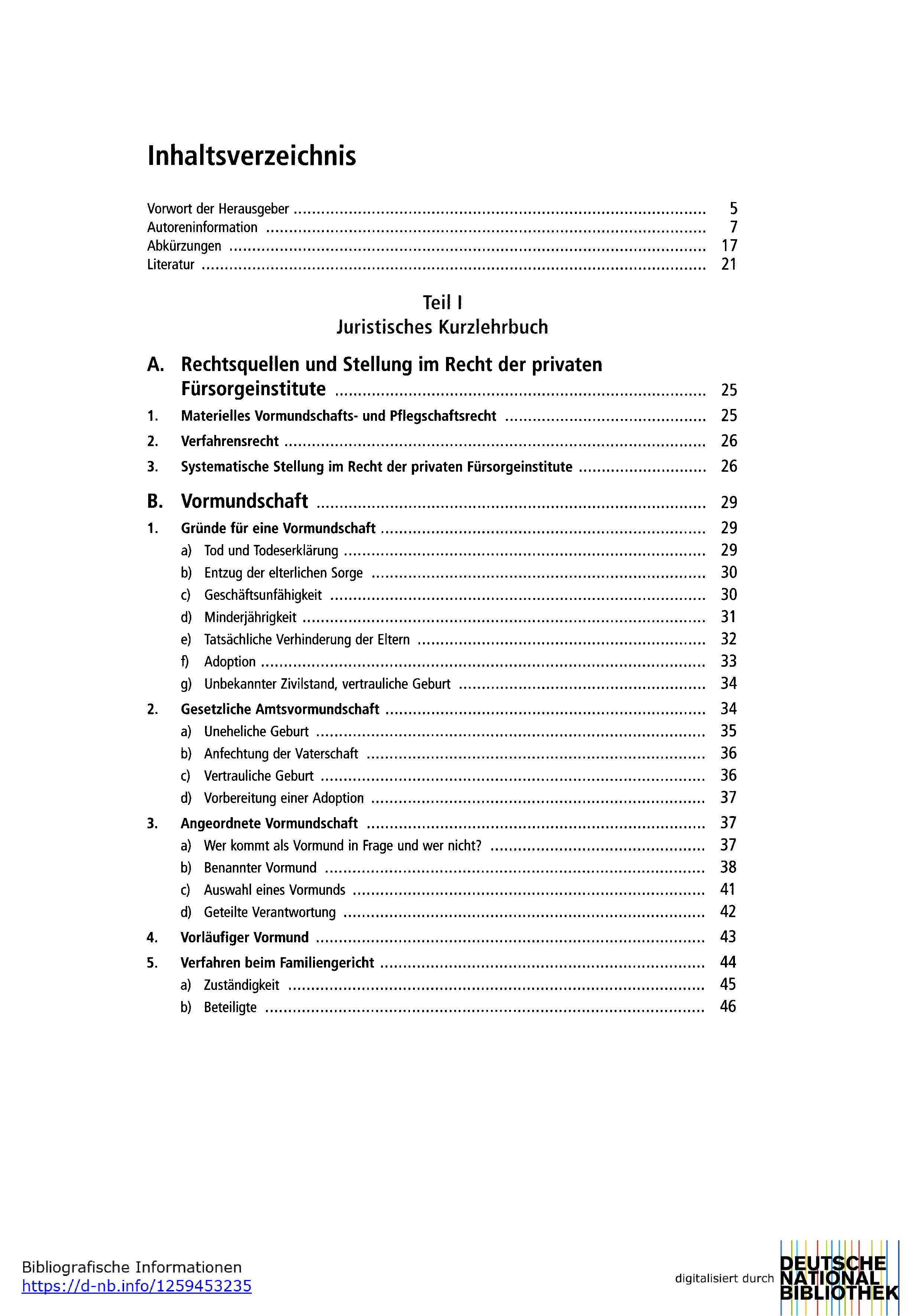 Handbuch Vormundschafts- und Pflegschaftsrecht