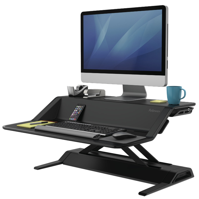 Fellowes Lotus Sitz-Steh Workstation - schwarz