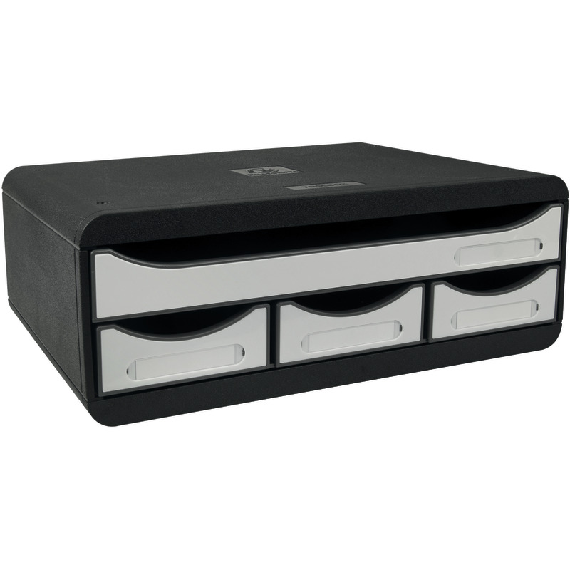 EXACOMPTA Schubladenbox 3197213D, 4 Schubladen