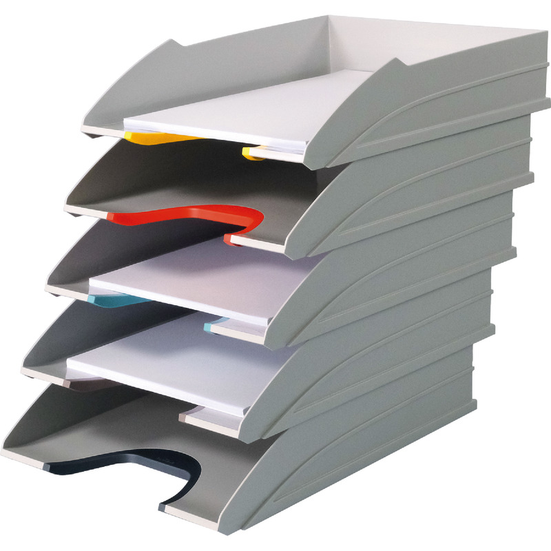 DURABLE Briefablagen VARICOLOR® Mix Tray 5er-Set, weiß