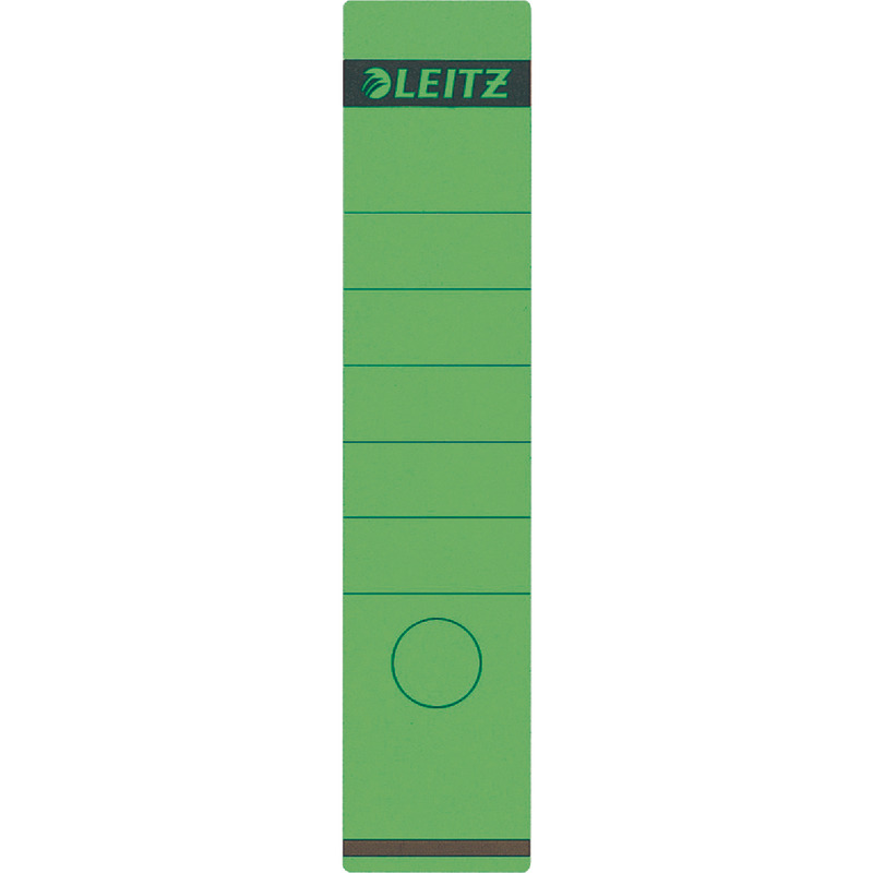 LEITZ Rückenschilder 1640, selbstklebend, für Rückenbreite 80 mm, lang - grün