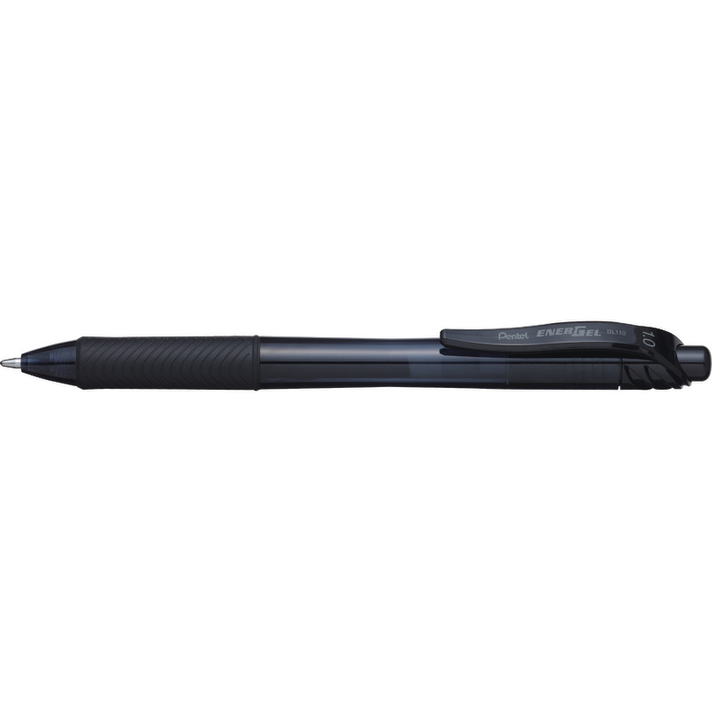 Pentel Gel-Tintenroller EnerGEL X BL110, mit Druckmechanik - schwarz