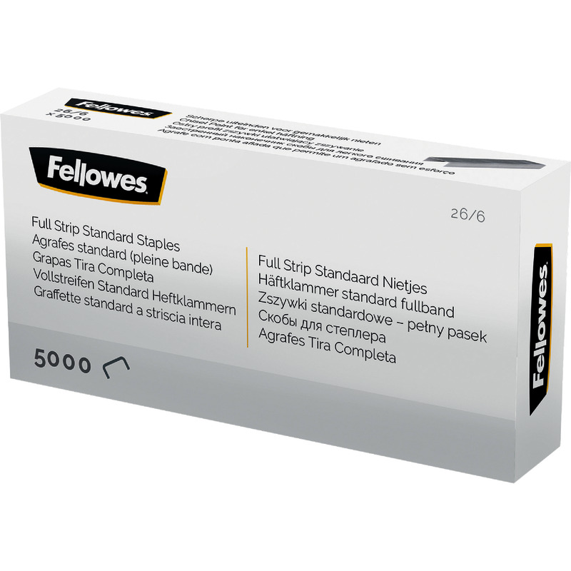 Fellowes Heftklammern 26/6, Packung: 5.000 Stück