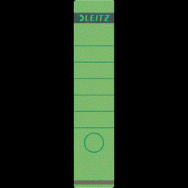 LEITZ Rückenschilder 1640, selbstklebend, für Rückenbreite 80 mm, lang - grün