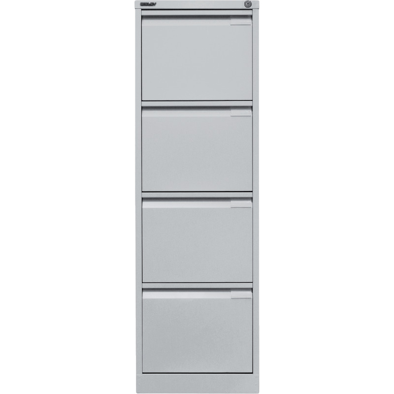 BISLEY Hängeregistraturschränke, einbahnig, 4 Schubladen - lichtgrau BISLEY Hängeregistraturschränke, einbahnig, 4 Schubladen - lichtgrau