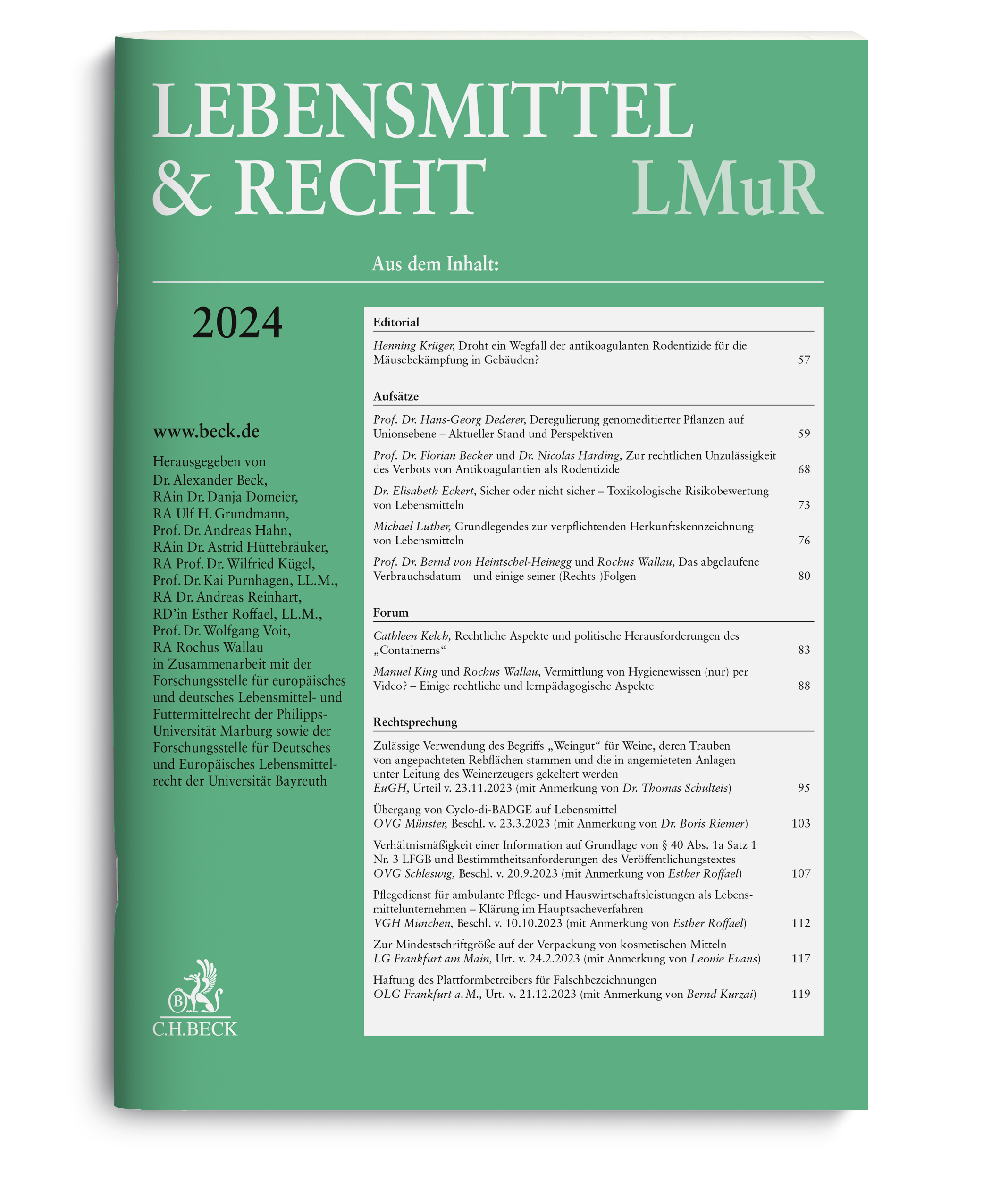 LMuR - Lebensmittel  Recht Abonnement