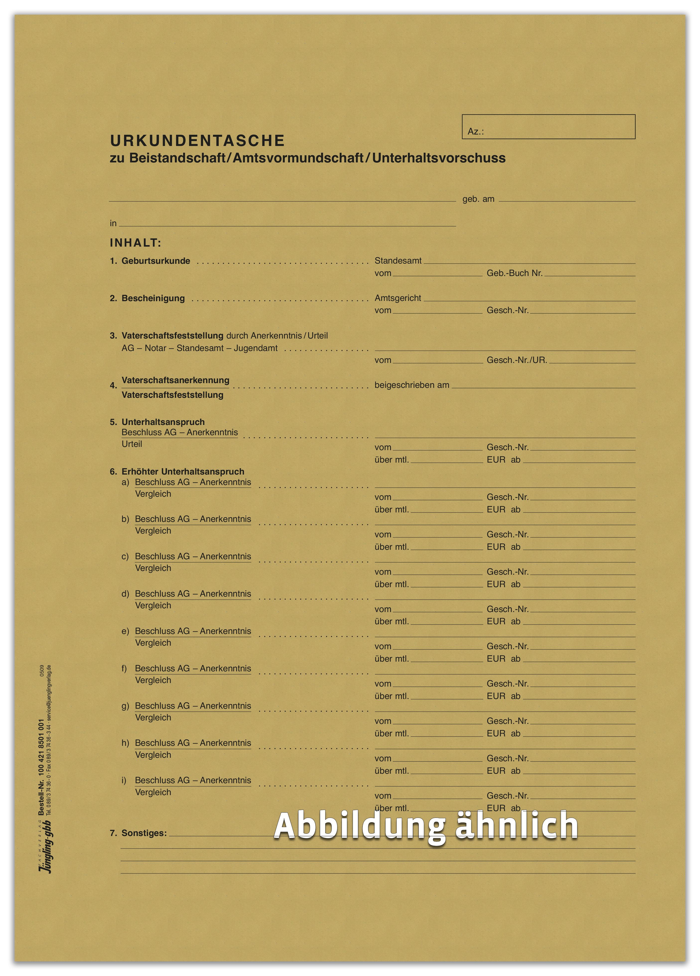 Urkundentasche C4 braun