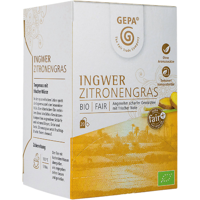 GEPA Bio Ingwer Zitronengras Tee