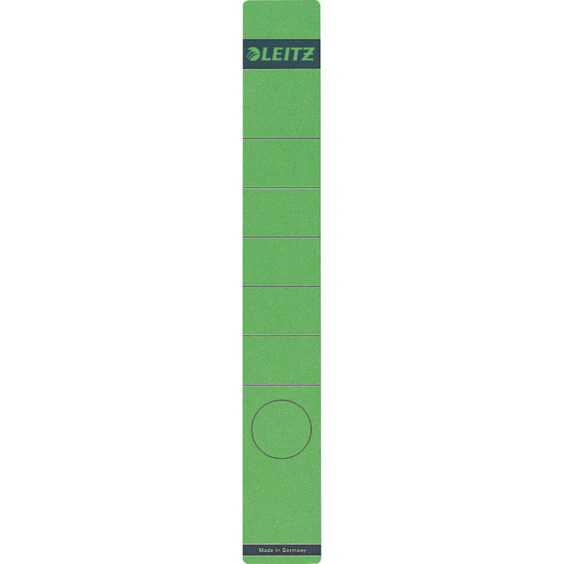 LEITZ Rückenschilder 1648, selbstklebend,  für Rückenbreite 52 mm, lang - grün