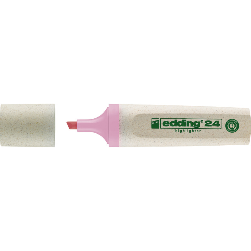 edding EcoLine 24 Textmarker, pastellfarben - pastellrosa