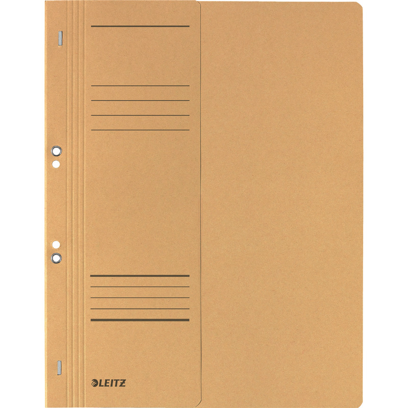 LEITZ Ösenhefter 3740, A4, halber Vorderdeckel, RC-Karton - chamois