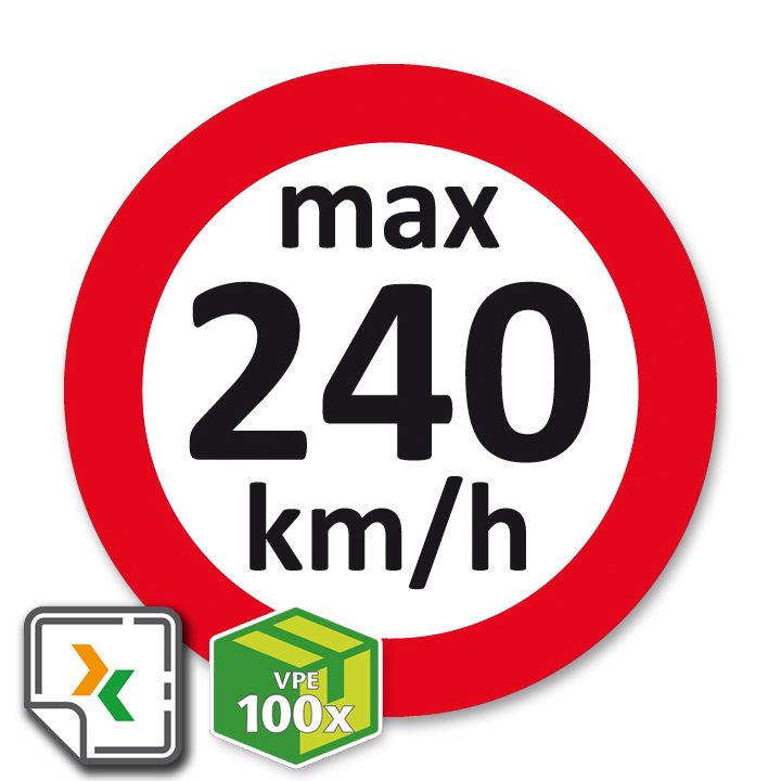 Geschwindigkeitsaufkleber für den Fahrzeuginnenraum