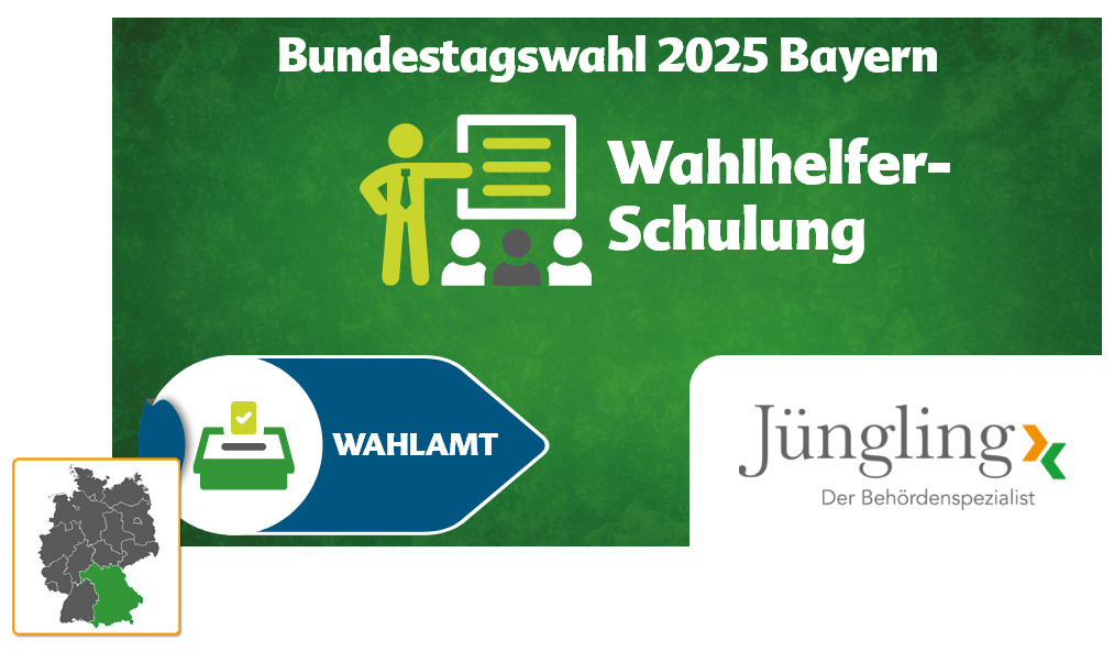 Digitaler Lernkurs Wahlvorstand/(Brief-)Wahlhelfer Bundestagswahl 2025, Bayern, Einzelplatz-Lizenz