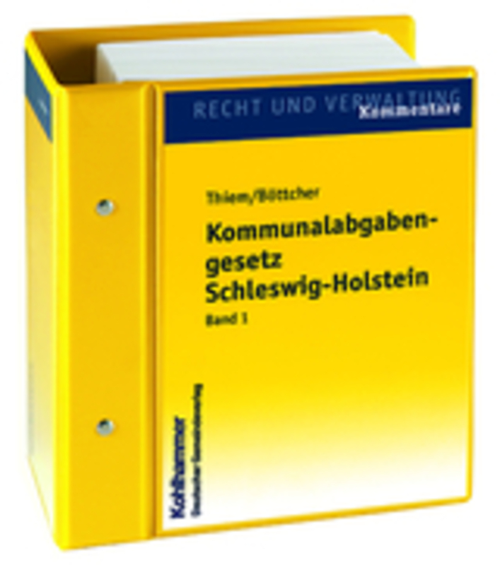 Kommunalabgabengesetz Schleswig-Holstein - mit Fortsetzungsbezug