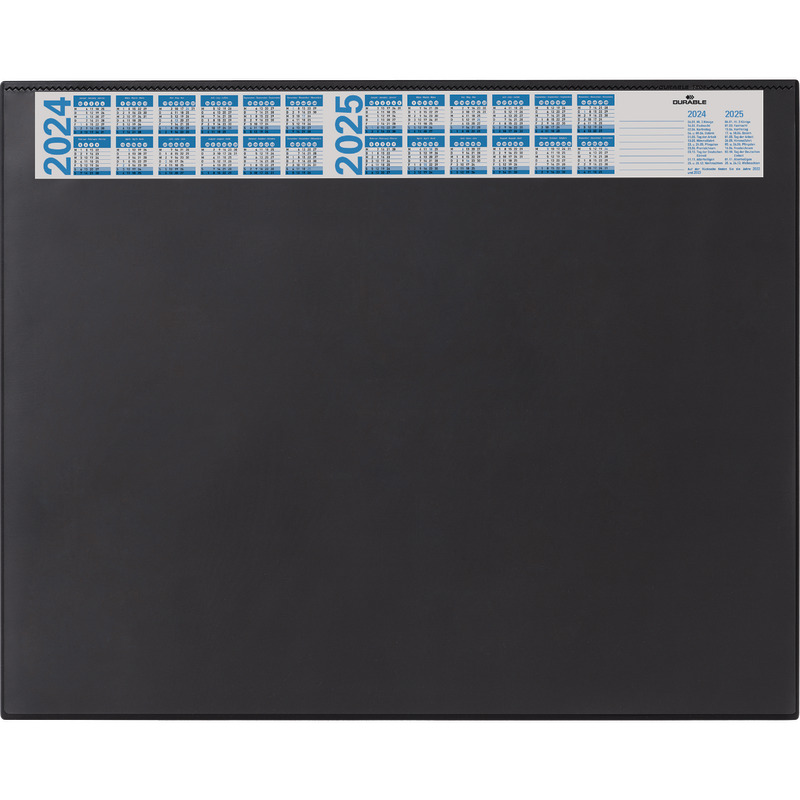DURABLE Schreibunterlage mit Vier-Jahreskalender - schwarz