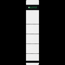 LEITZ Rückenschilder 1643, selbstklebend, für Rückenbreite 52 mm, kurz - weiß