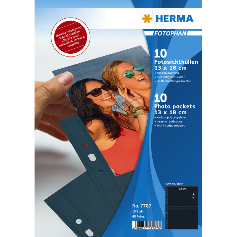 HERMA Fotoeinlageblatt 7787 DIN A4, fotophan