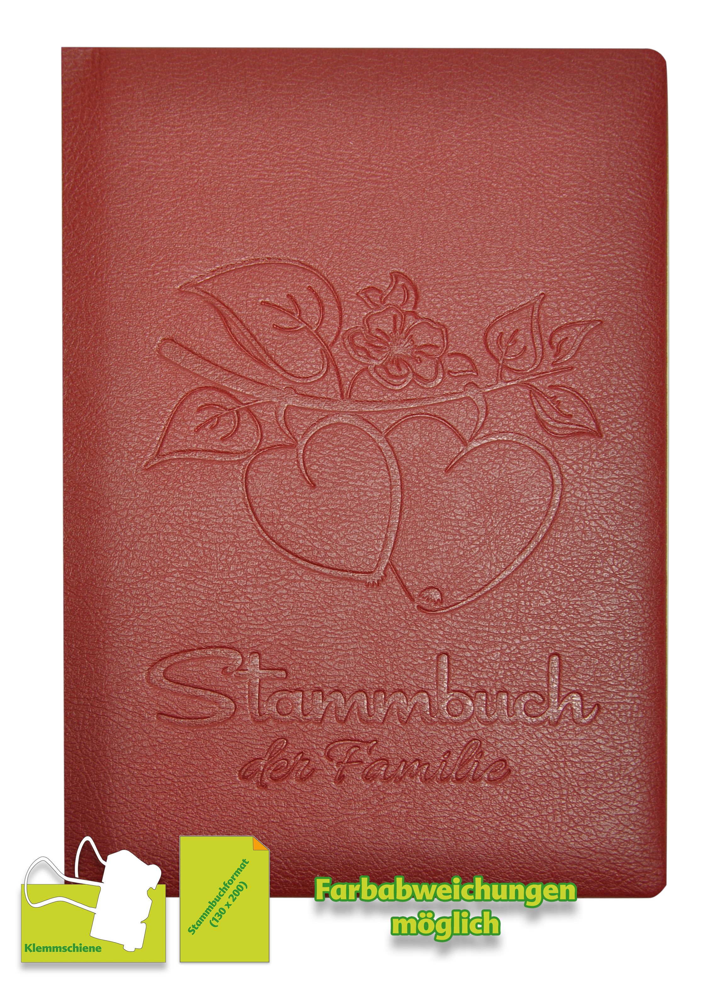 Stammbuch APFEL ROT NEUE PRÄGUNG