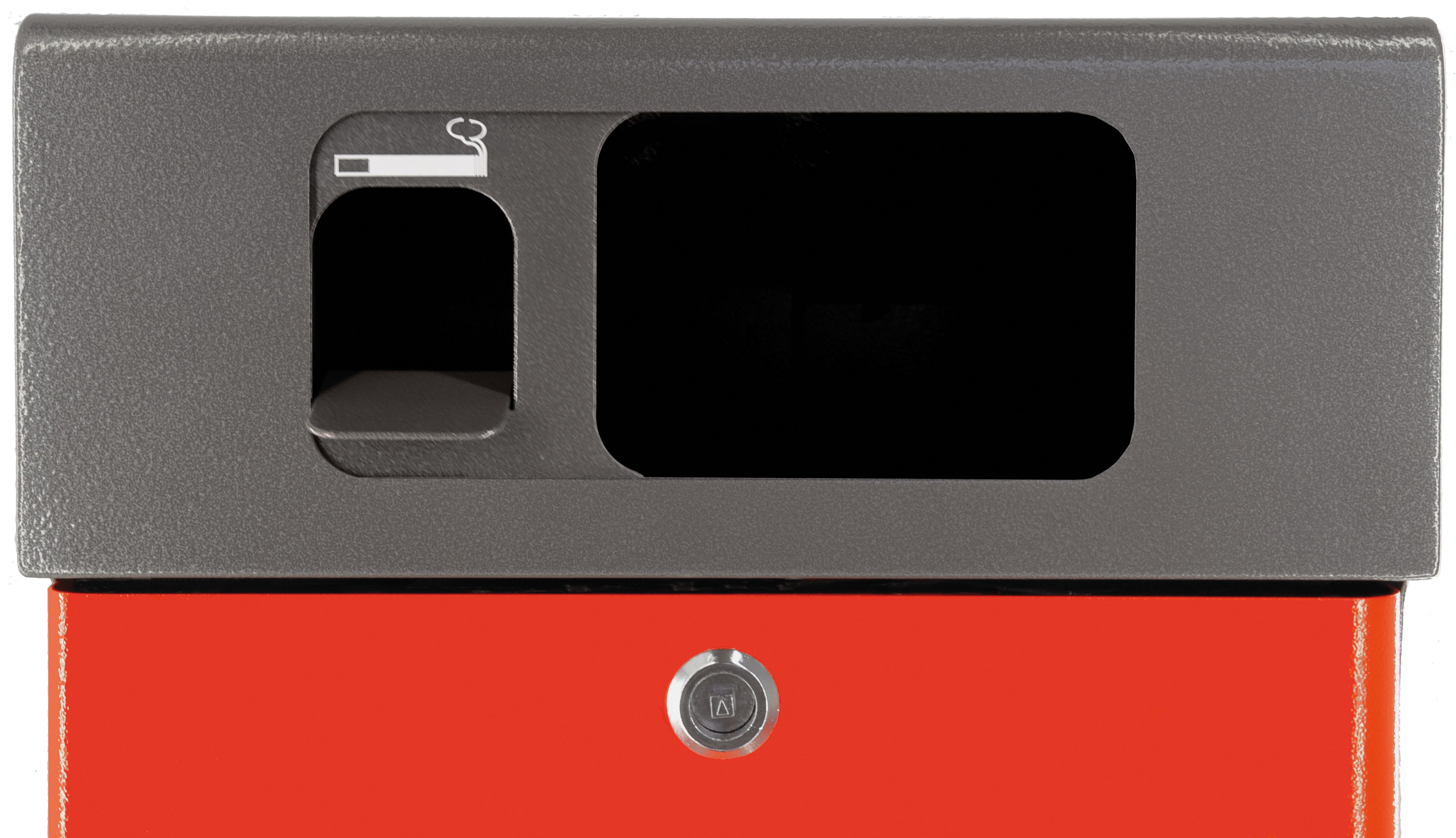 Modul Ascher und Innenbehälter für Abfallbehälter sevi 60 Liter, anthrazit