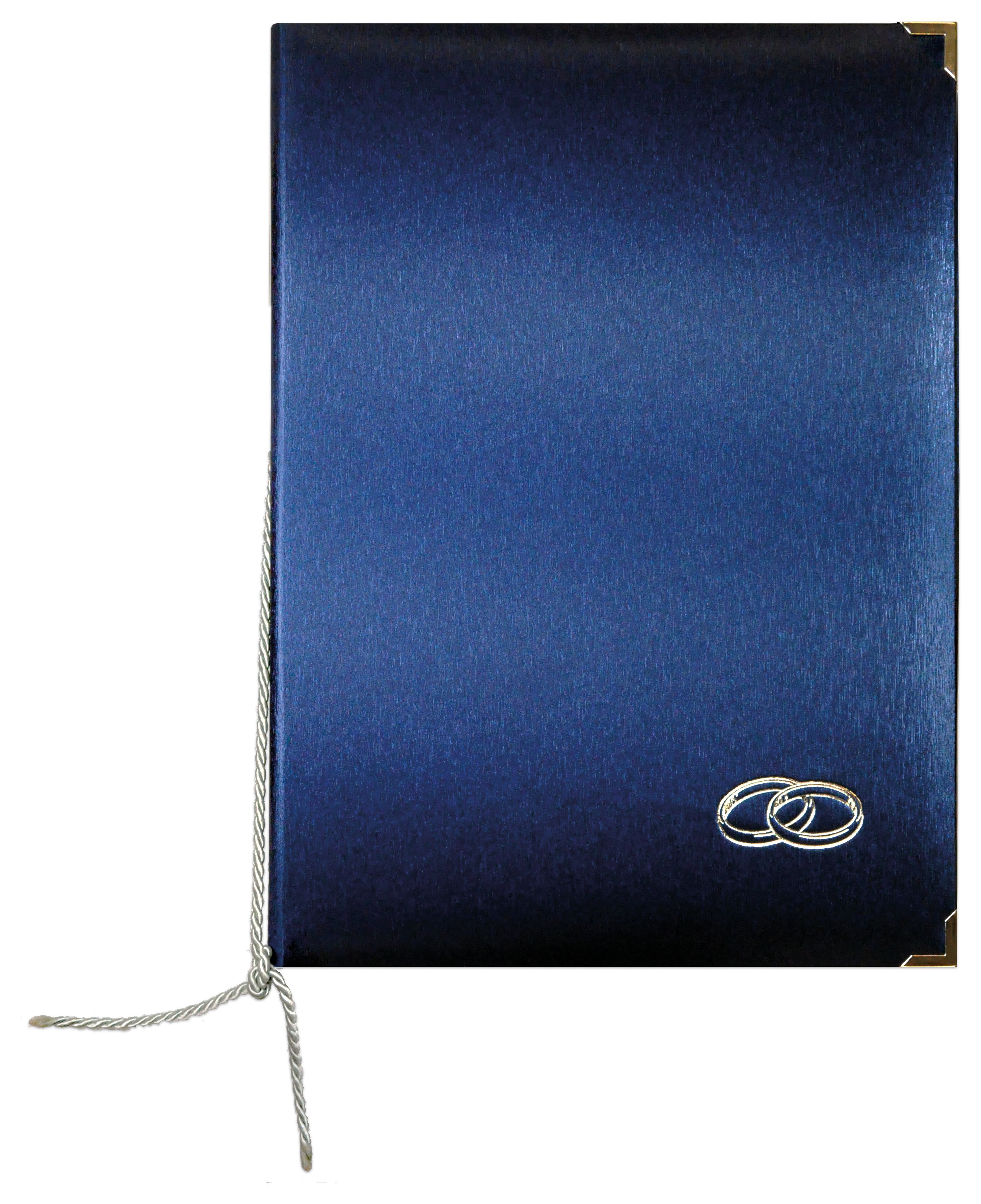 Traumappe, blau mit Silberringen und Schmuckecken