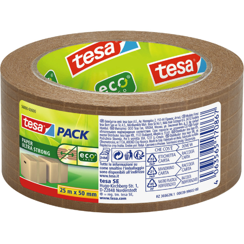 tesapack® Packband Papier Ultra Strong, 50 mm x 25 m