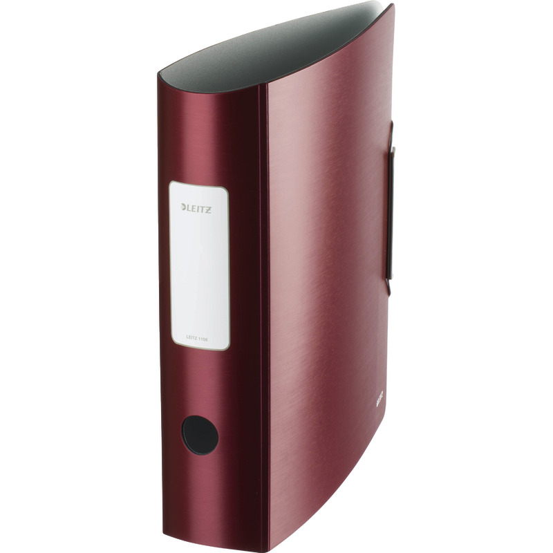 LEITZ Qualitäts-Ordner 180° Active Style 1108, Rückenbreite 82 mm - bordeaux