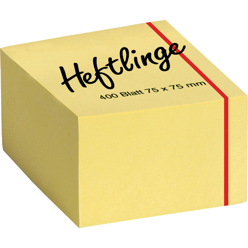 SoldanPlus Haftnotizen Würfel 75 x 75 mm, gelb