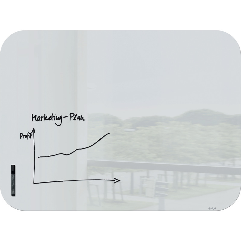 sigel Artverum Glas-Magnetboard GL304, 1.200 x 900 mm