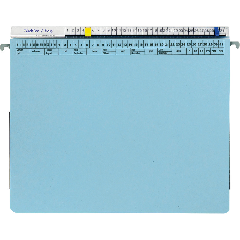 ORGALEX® Kanzlei-Hängehefter, 1 Abheftvorrichtung, Linksheftung,  mit 1 Tasche - hellblau