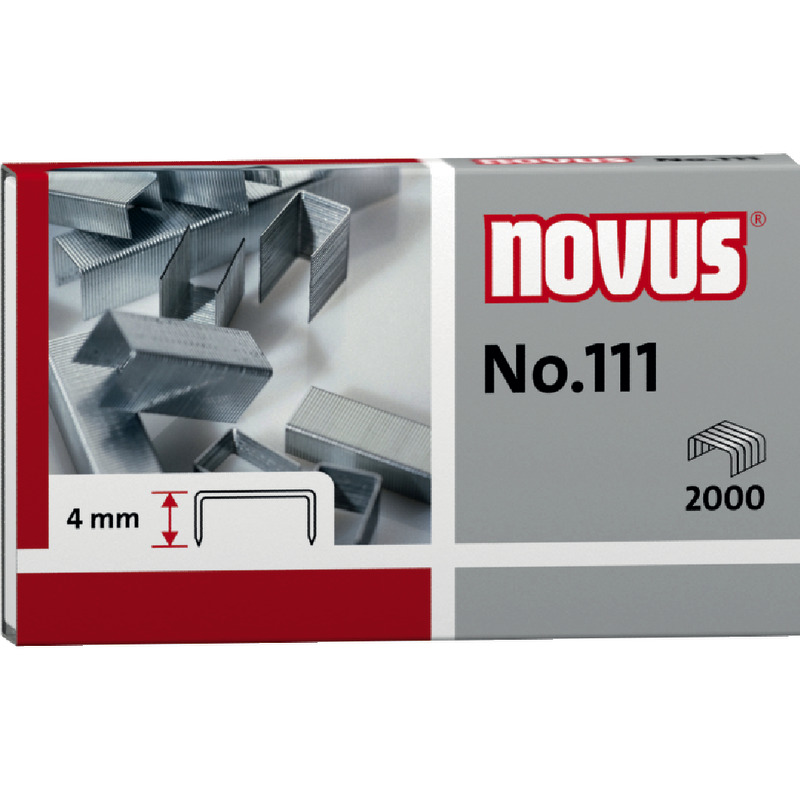 novus Heftklammern, 6/4 (VZ) novus Nr. 111, 2.000 Stück