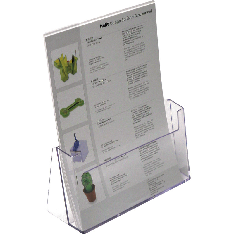helit Prospektständer, DIN A4, 1 Fach helit Prospektständer, DIN A4, 1 Fach