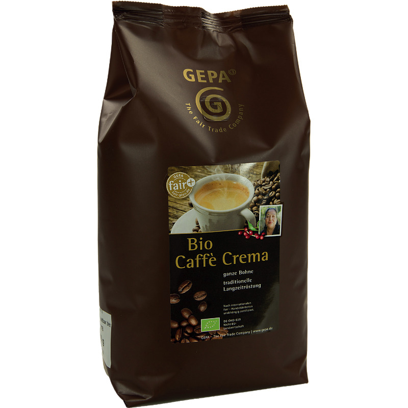 GEPA biofair Caffè Crema, 1.000 g, Bohnen