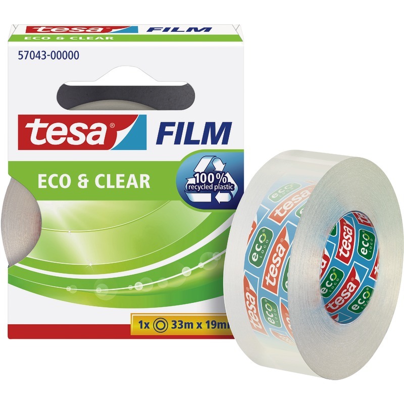 tesa tesafilm® Eco  Clear, 19 mm x 33 m