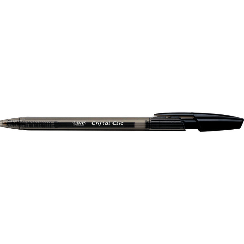 BIC Einweg-Kugelschreiber CRISTAL-CLIC - schwarz