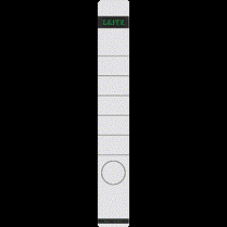 LEITZ Rückenschilder 1648, selbstklebend,  für Rückenbreite 52 mm, lang - weiß