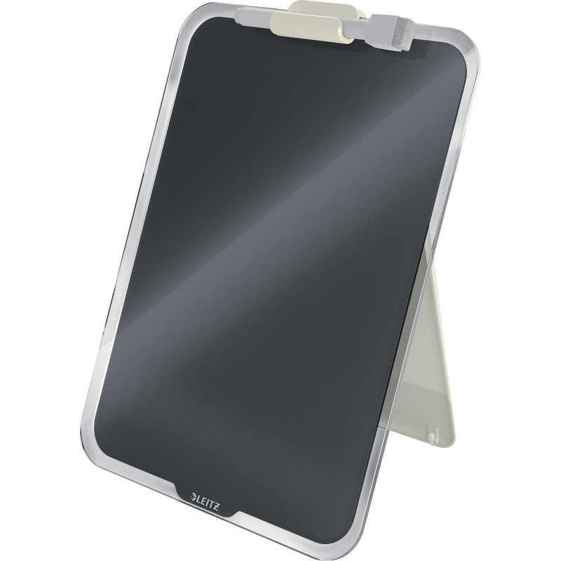 LEITZ Cosy Desktop-Notizboard, Glas, 3947 - dunkelgrau