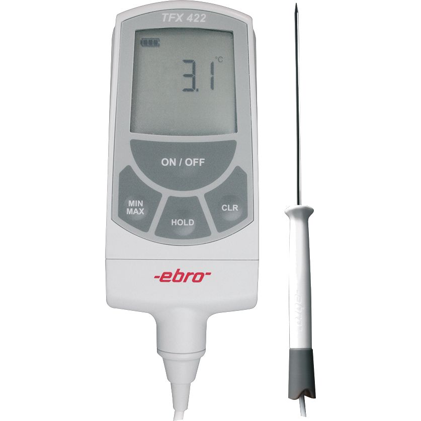 ebro TFX 422C-60 - Labor-Thermometer mit festem Pt 1000 Fühler