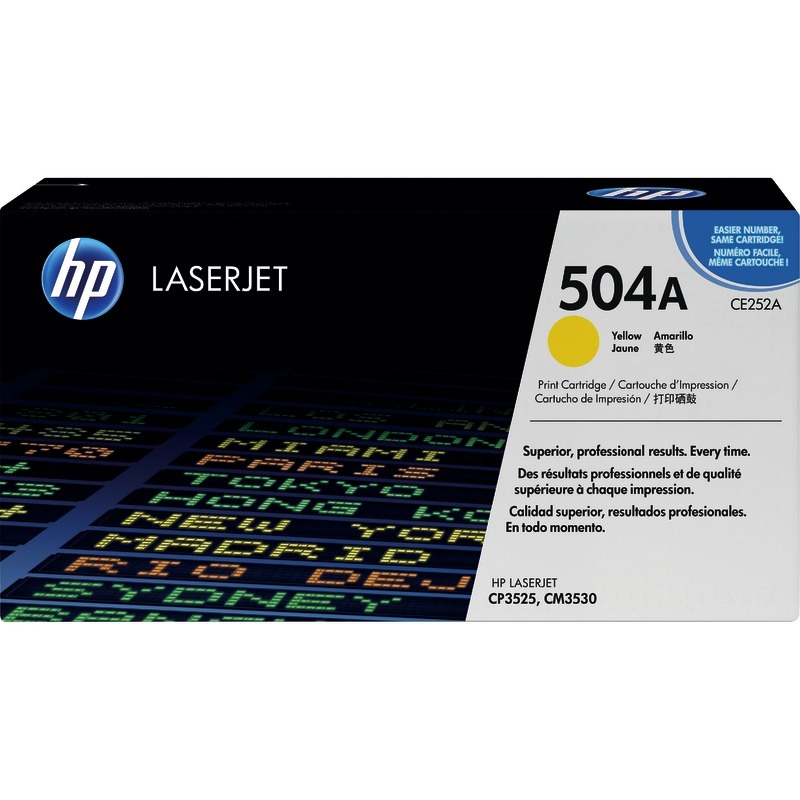 hp ColorSphere Toner CE252A, gelb