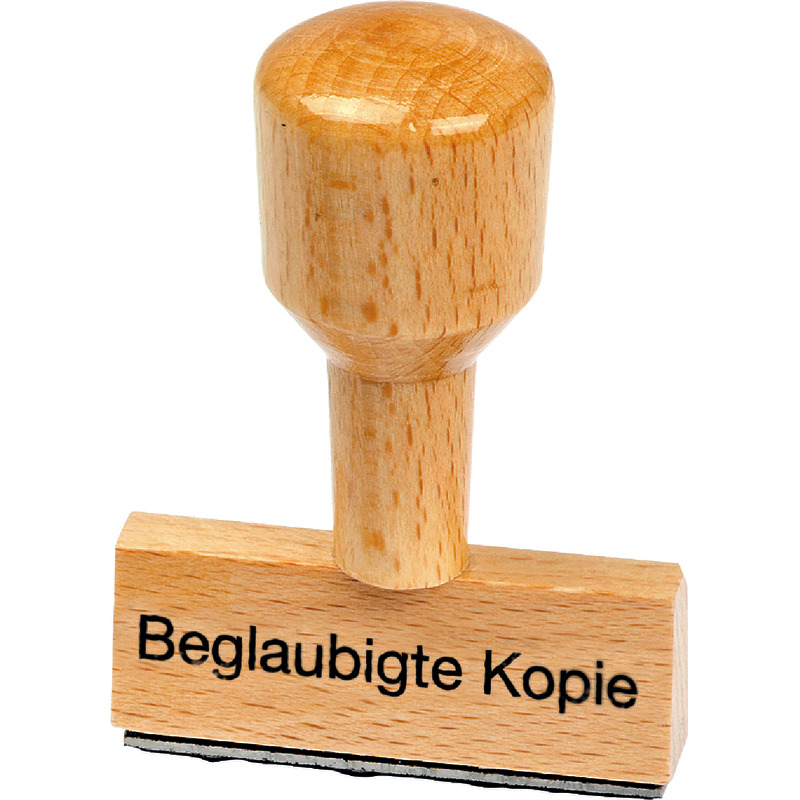 SoldanPlus Holzstempel Beglaubigte Kopie