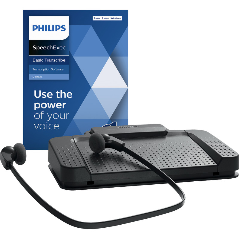 PHILIPS Wiedergabe-Set SpeechExecTranscription Set 7177 - 2 Jahres Lizenz