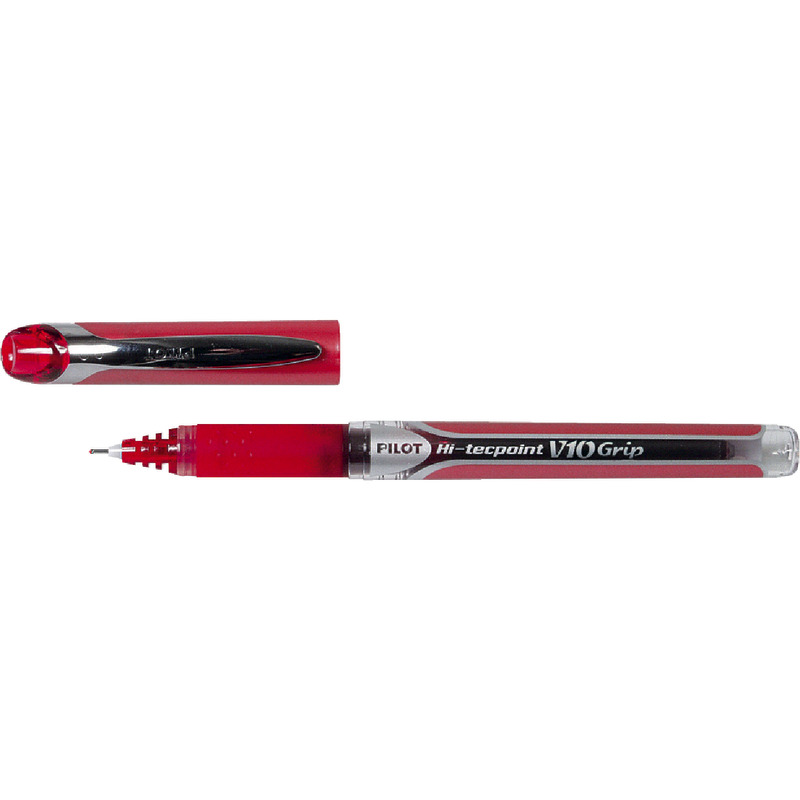 PILOT Tintenroller HI-Tecpoint Grip V10 - rot