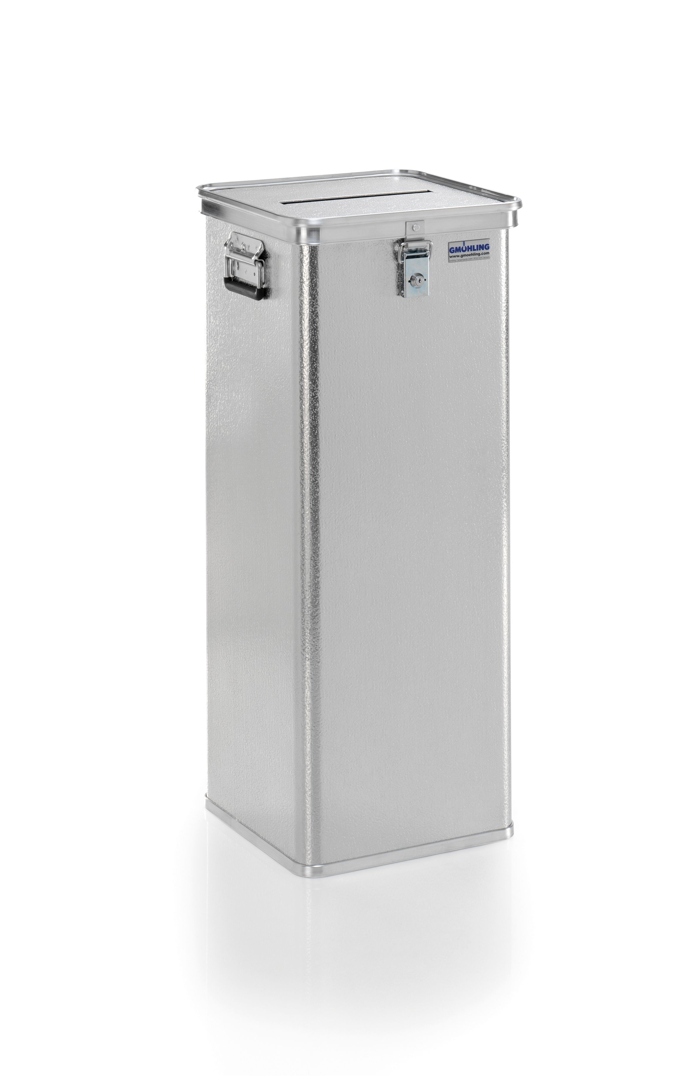 Wahlurne VOTE 90 cm, 110 Liter, aus Aluminium