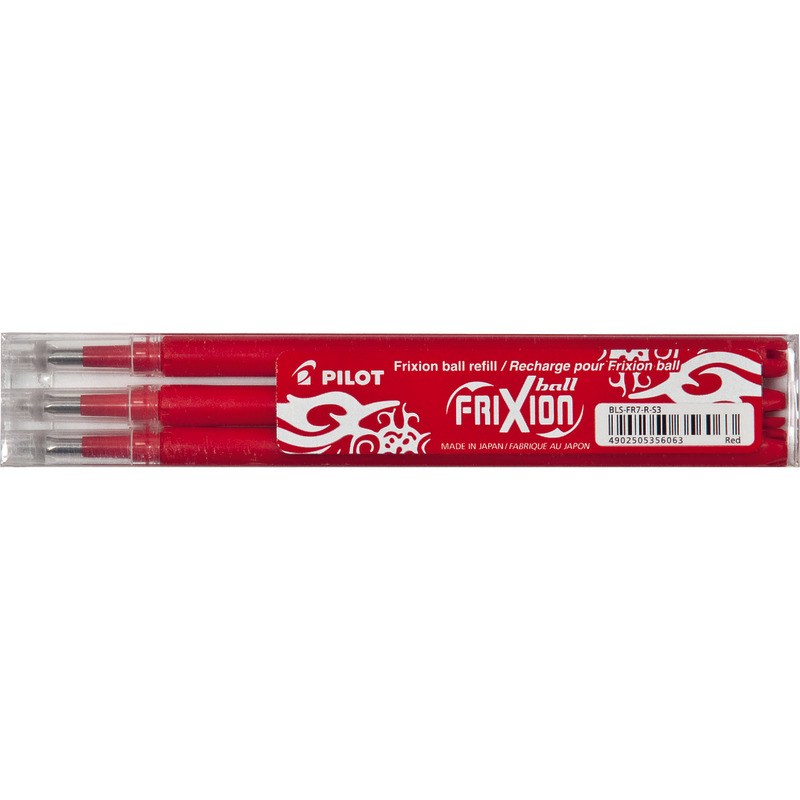 PILOT Tintenrollermine FRIXION BLS-FR, 3er Etui - rot