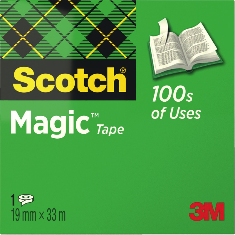 Scotch® Magic™ M810 Unsichtbares Klebeband, 1 Rolle, 19 mm x 33 m