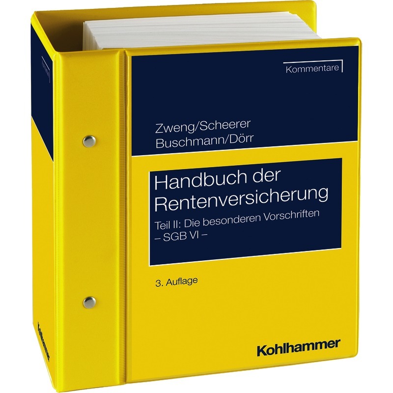 Handbuch der Rentenversicherung Teil II - mit Fortsetzungsbezug