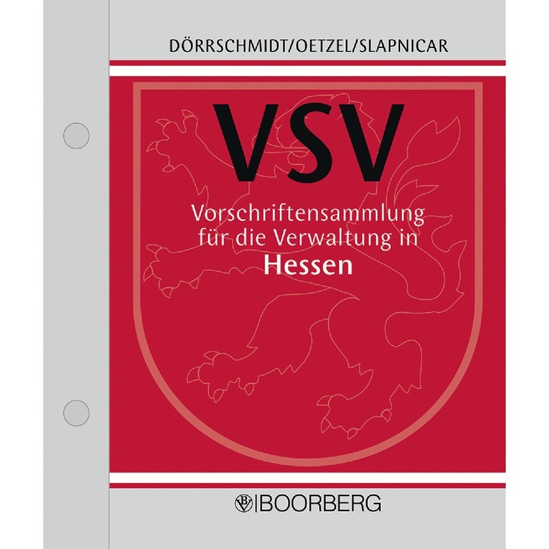 Vorschriftensammlung für die Verwaltung in Hessen – VSV - mit Fortsetzungsbezug