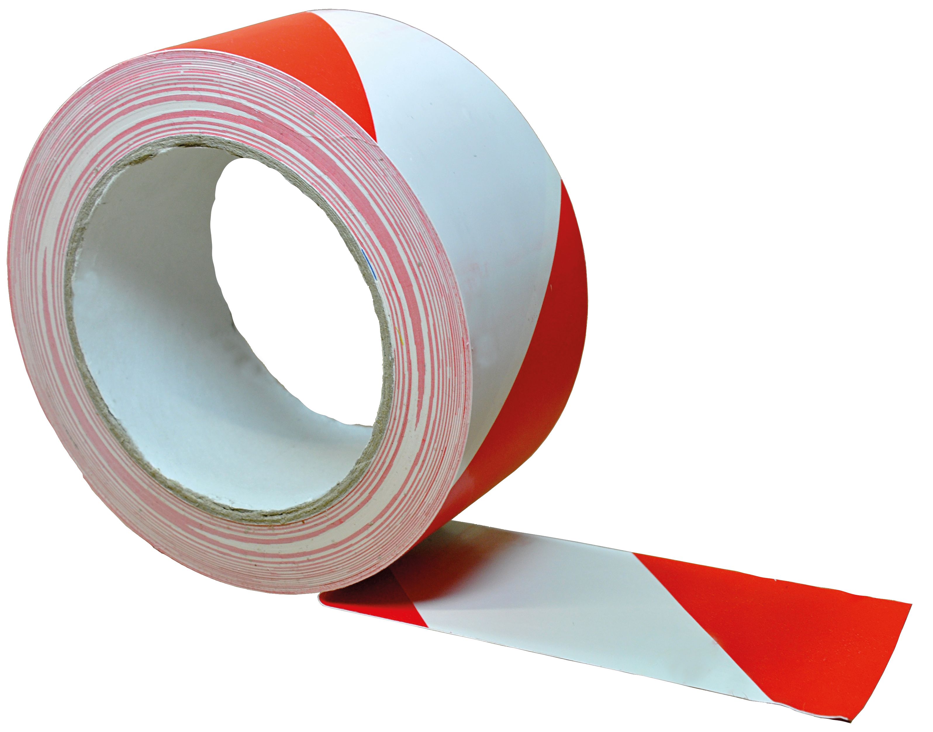 Bodenmarkierungsband selbstklebend, rot/weiß, 50 mm x 33 m